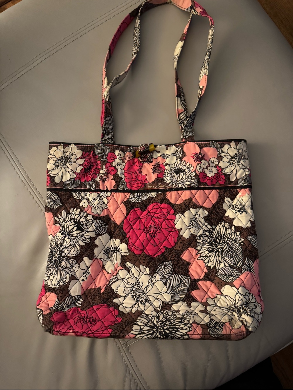 Vera Bradley Pink Multi Quilted Floral Tote